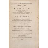 Bill of Rights.- [Lee (Richard)] Account of the Proceedings of a Meeting of the People... on the ...
