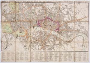 London.- Tegg (Thomas) Tegg's New Plan of London, &c. With 360 References to the Principal Street...