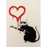 Banksy (b.1974) Love Rat