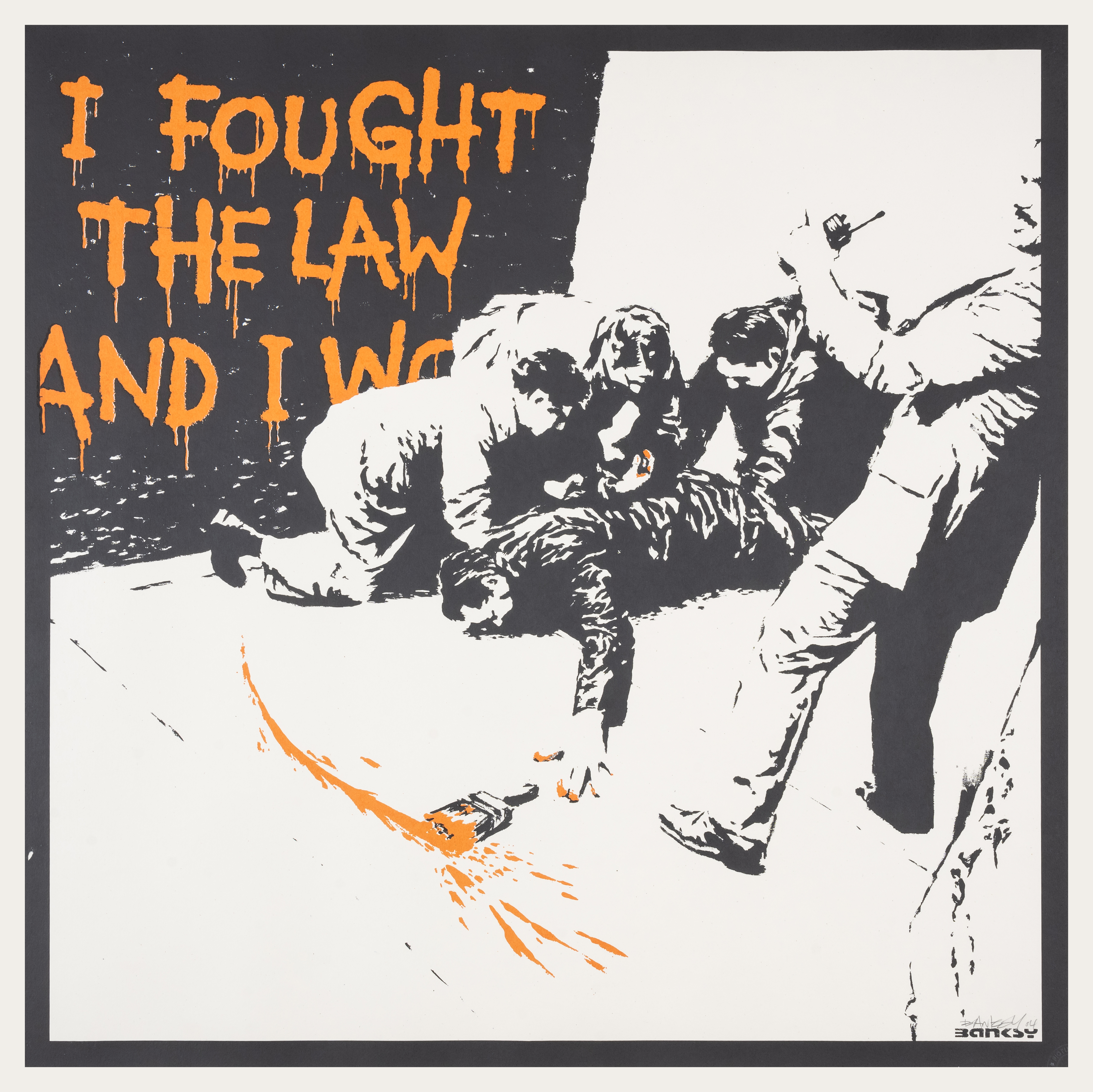 Banksy (b. 1974) I Fought The Law (Signed)
