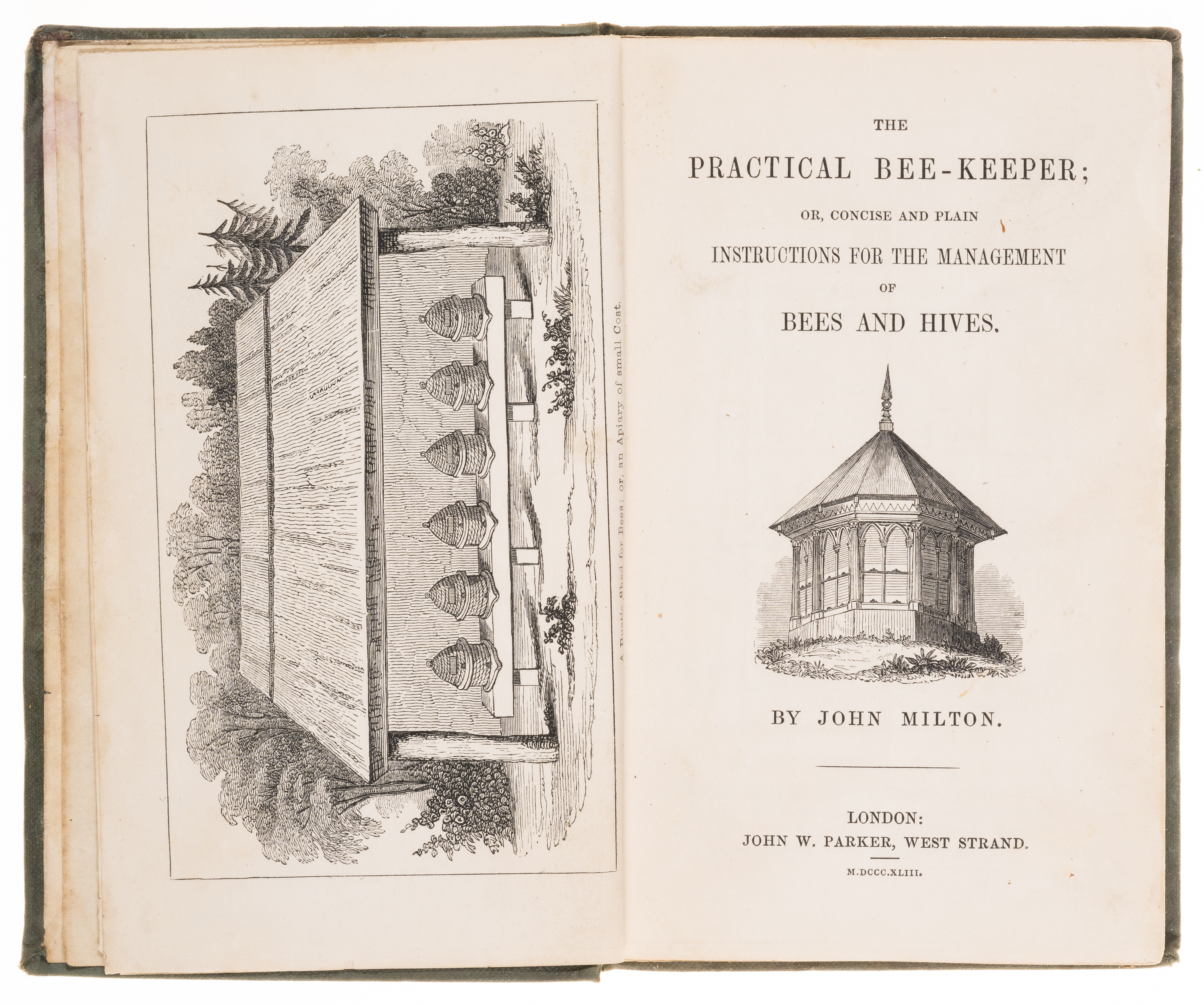 Bees.- Milton (John) The Practical Bee-keeper; or, Concise and plain instructions for the managem...