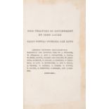 Locke (John) Two Treatises of Government, seventh edition, J Whitson, W. Strahan, et al., 1772; a...