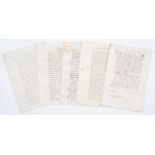 Malta.- [Legal documents], manuscript, [Malta], [1650-c.1722] (5)