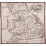 Britain.- Railways Handkerchief (1850s) The Railways in Great Britain, Also the Line of Navigatio...