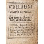 Thumb Bible.- Bible, English.- Taylor (John) Verbum Sempiternum, second edition, Printed by for T...