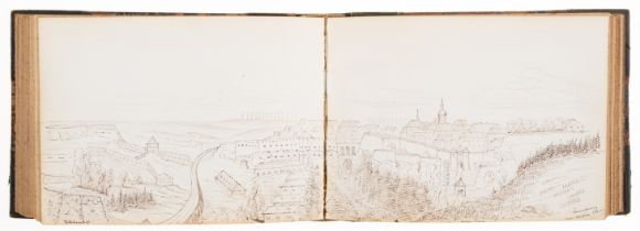 Fremantle (Lady Isabella) Original sketchbook album with 103 drawings from a trip from England to...
