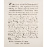 Crime.- Catnach, printer.- Whereas some wicked person or persons, have lately made a practice of ...