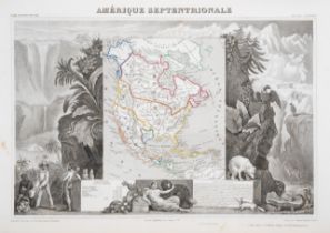World.- Levasseur (V.) Atlas National Illustre des 86 Departements et des Possessions de la Franc...
