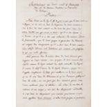 French Law.- Boutaric (François de) Institutions au droit civil & françois, manuscript in French,...