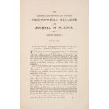 Thomson (J. J.) A collection of over 30 journals and articles by J. J. Thomson, 1885-1906