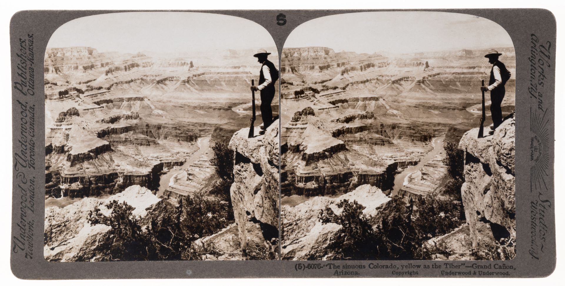World.- Underwood & Underwood The Grand Canyon of Arizona through the Stereoscope, 18 mounted ste...