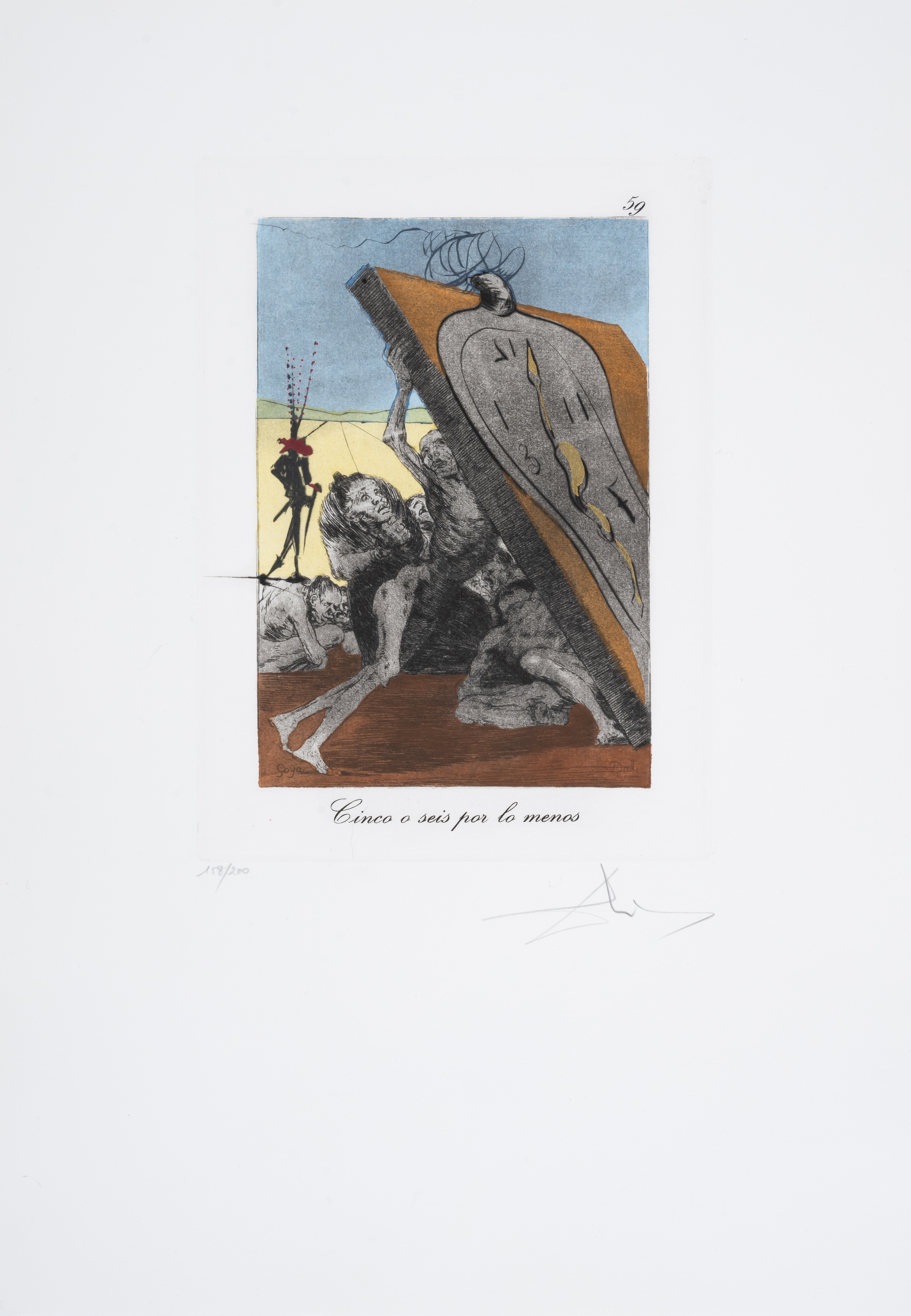 Salvador Dalí (1904-1989) Cinco o seis por lo menos, from Les Caprices de Goya de Dalí (Field 77...