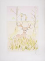 Salvador Dalí (1904-1989) Le Cerf Malade, from Le Bestiaire de La Fontaine Dalinisé (Field 74-1F...