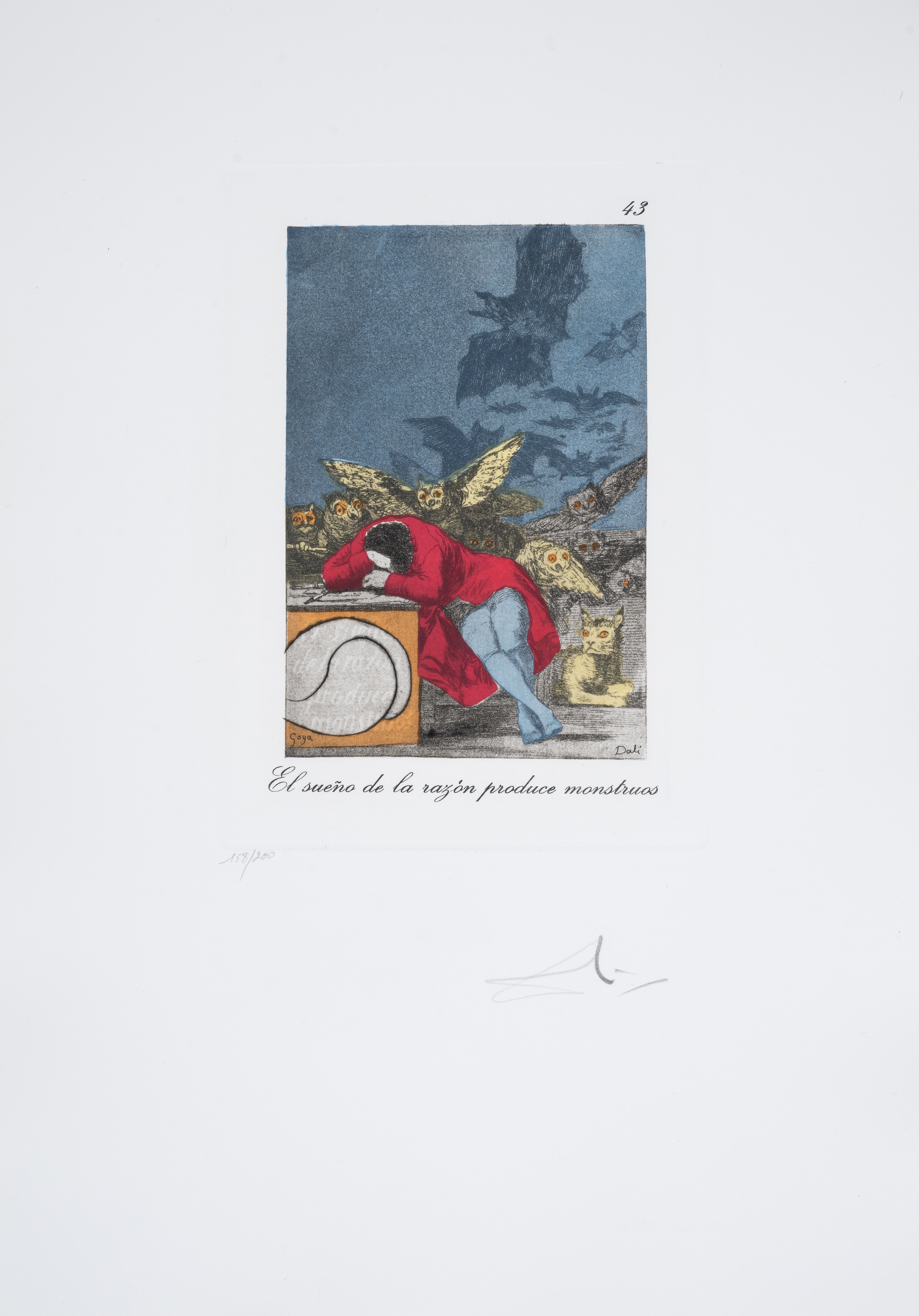 Salvador Dalí (1904-1989) El sueño de la razón produce monstruos, from Les Caprices de Goya de D...