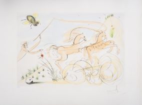 Salvador Dalí (1904-1989) Le Coche et le Mouche, from Le Bestiaire de La Fontaine Dalinisé (Fiel...