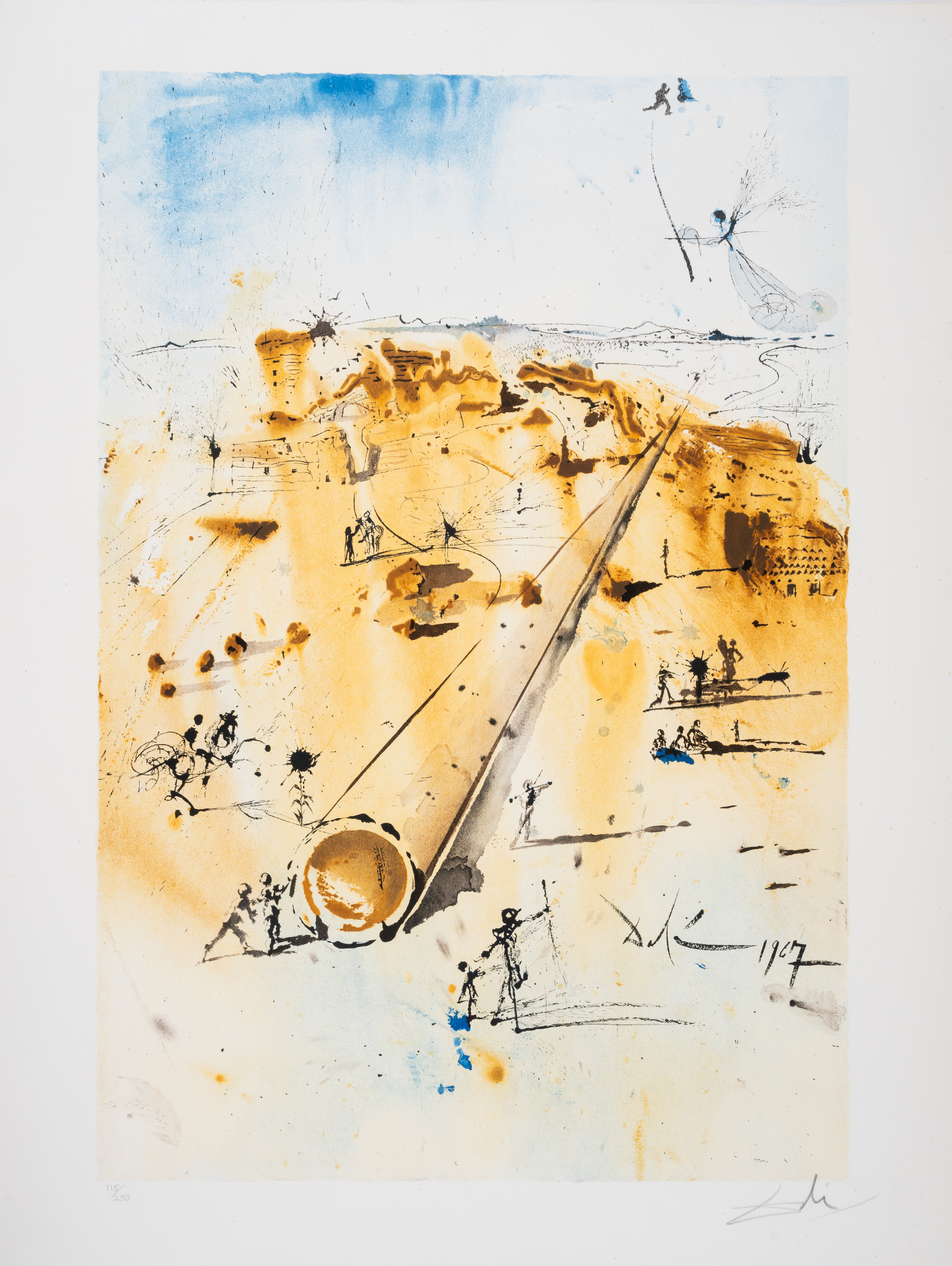 Salvador Dalí (1904-1989) The Land at the Start, from Aliyah (Field 68-1S; M&L 1193a)