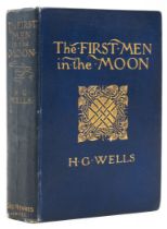 Wells (H.G.) The First Men in the Moon, first English edition, 1901.