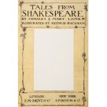 Rackham (Arthur) Original illustration for the upper cover and title of 'Tales from Shakespeare',...