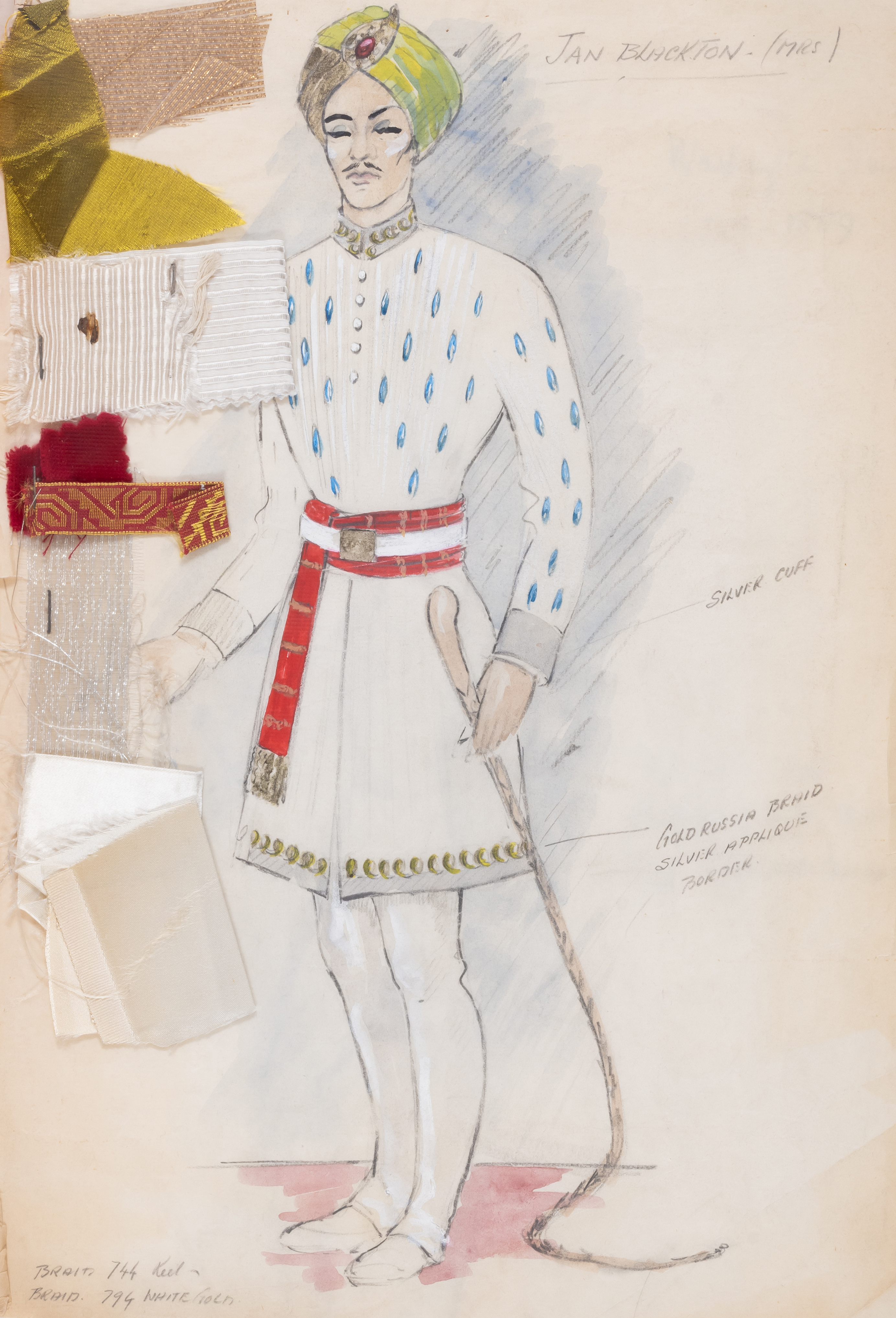 B.J. Simmons & Co. (Theatrical Court Costumers) Collection of over 100 original theatrical costum...