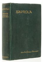 Churchill (Sir Winston Spencer) Savrola, first edition, 1900.