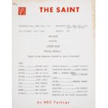 Charteris (Leslie).- The Saint. Starring Vincent Price. Button Button, typed script, 11 March, 19...