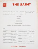 Charteris (Leslie).- The Saint. Starring Vincent Price. Button Button, typed script, 11 March, 19...