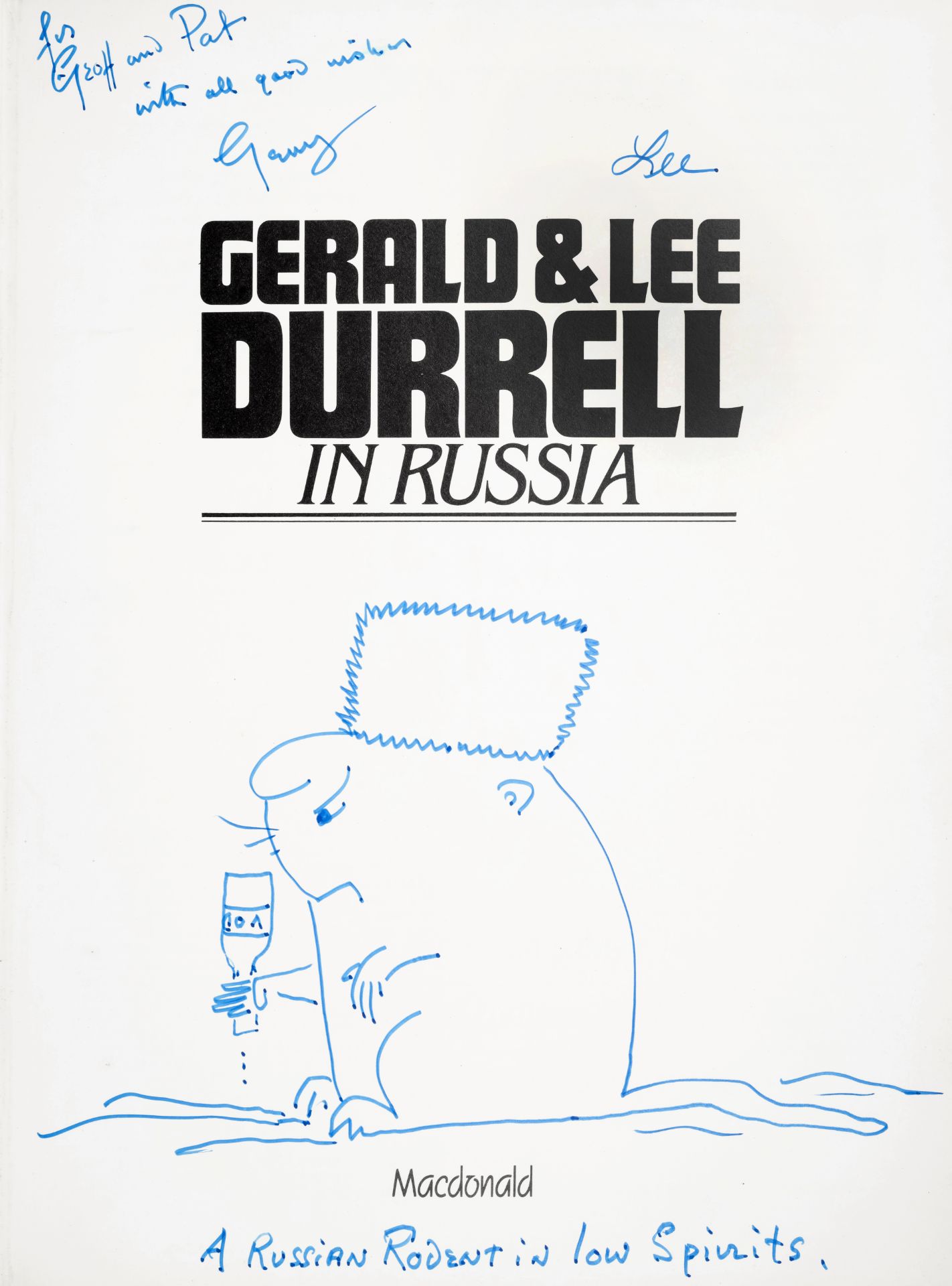 Durrell (Gerald) Durrell in Russia, first edition, signed presentation inscription from the autho... - Bild 2 aus 2