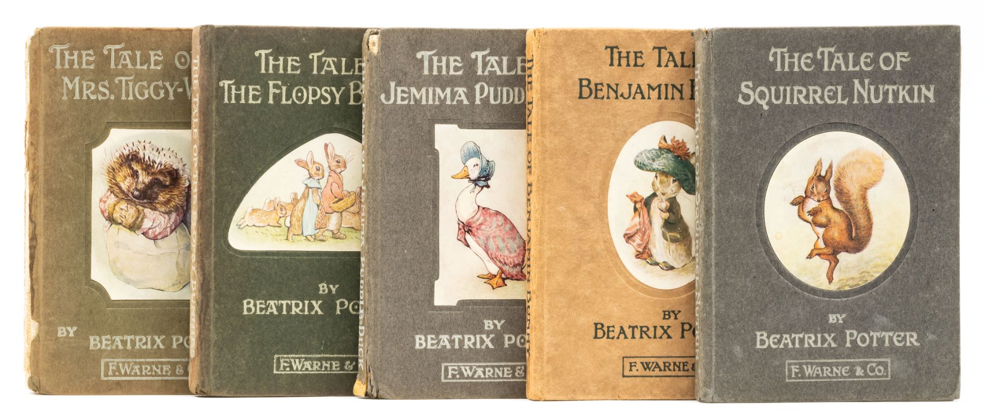 Potter (Beatrix) The Tale of Benjamin Bunny, first edition, first or second printing, 1904; and 4...