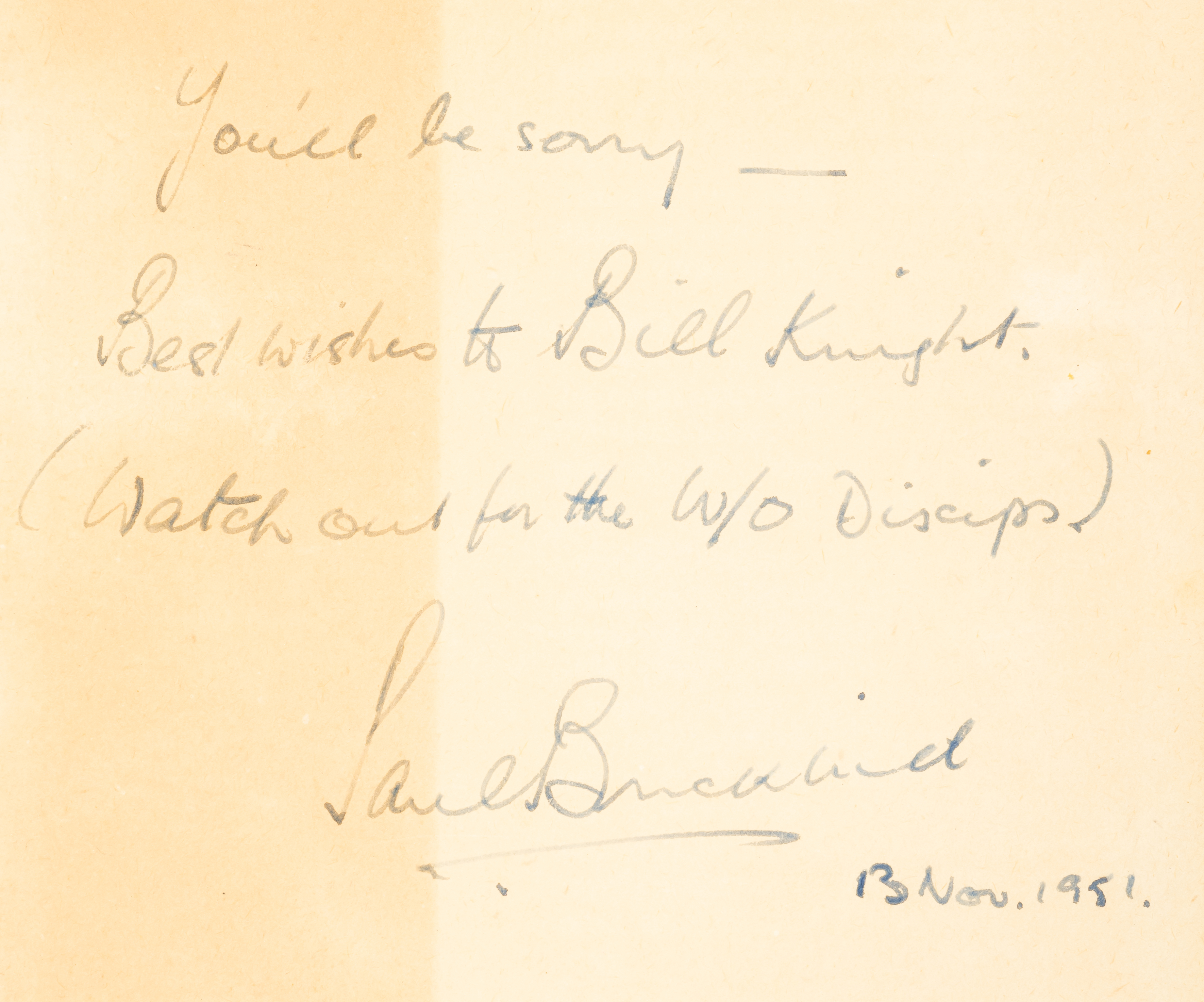 Brickhill (Paul) The Dam Busters, second impression, signed presentation inscription by the autho... - Image 2 of 2