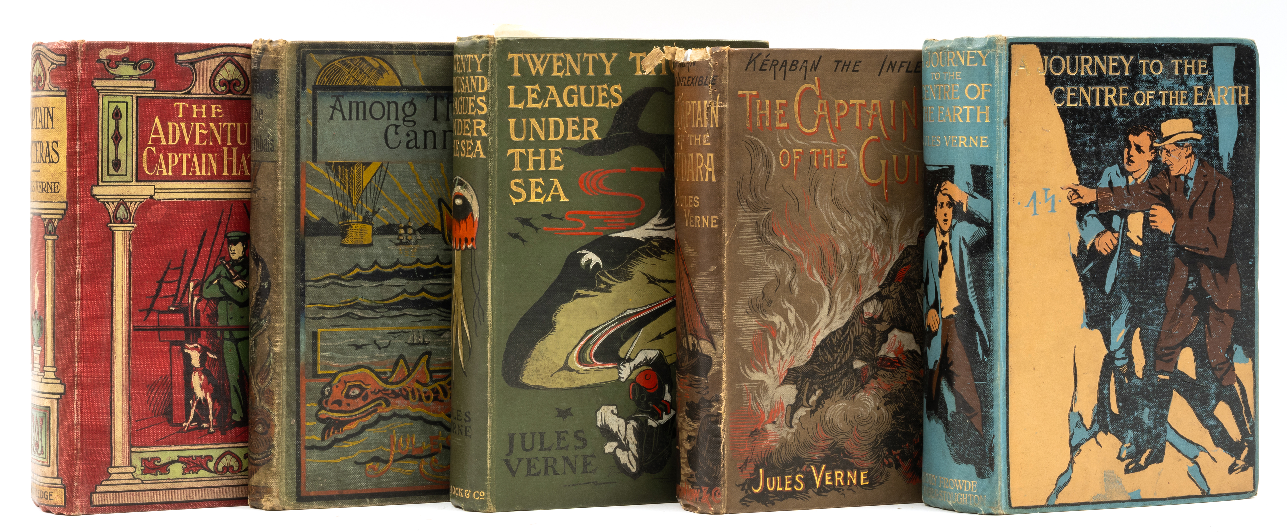 Verne (Jules) Twenty Thousand Leagues Under the Sea, 1902 & others, early reprints by Verne in pi...