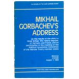Gorbachev (Mikhail) Mikhail Gorbachev's Address, signed by the author, Moscow, Kremlin, 1989.