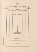 Yeats (William Butler) The Winding Stair, number 262 of 700 copies signed by the author, New York...