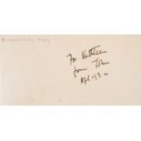 [Rodker (John)] Memoirs of Other Fronts, first edition, signed presentation inscription from the ...