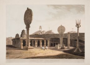 Daniell (Thomas) and William Daniell. Entrance to a Hindoo Temple, near Bangalore, aquatint, 1850...