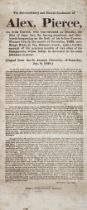 Execution broadside.- Australia.- cannibalism.- Extraordinary and Horrid Confession (The) of Alex...