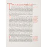 Ashendene Press.- Thucydides. [History of the Peloponnesian War], [one of 260 copies], Chelsea, A...