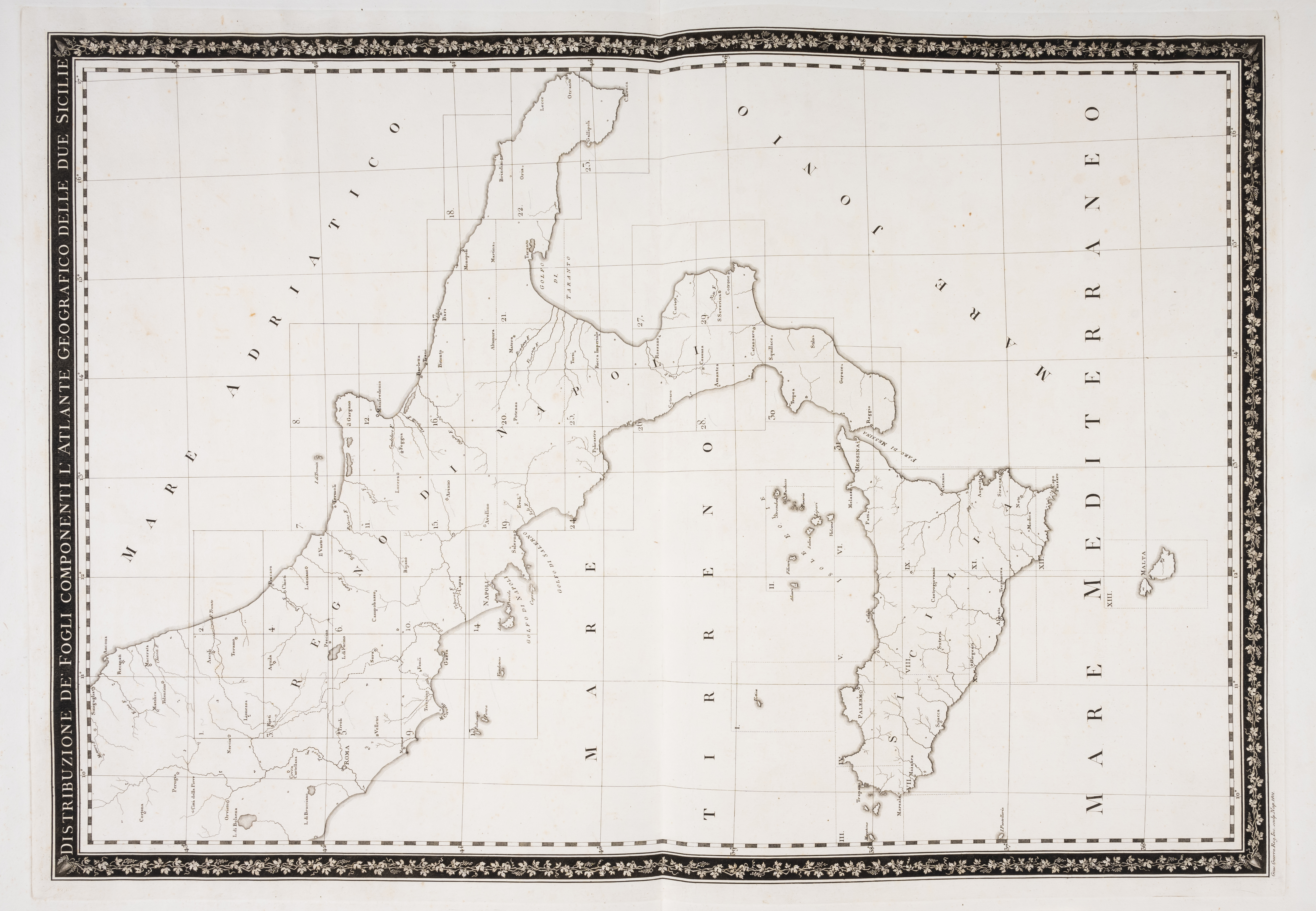 Italy.- Rizzi-Zannoni (Giovanni Antonio) [Atlante Geografico del Regno di Napoli], c.1788-1812 - Image 2 of 2