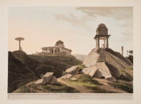 Daniell (Thomas) and William Daniell. View Near Bangalore, aquatint, 1808.