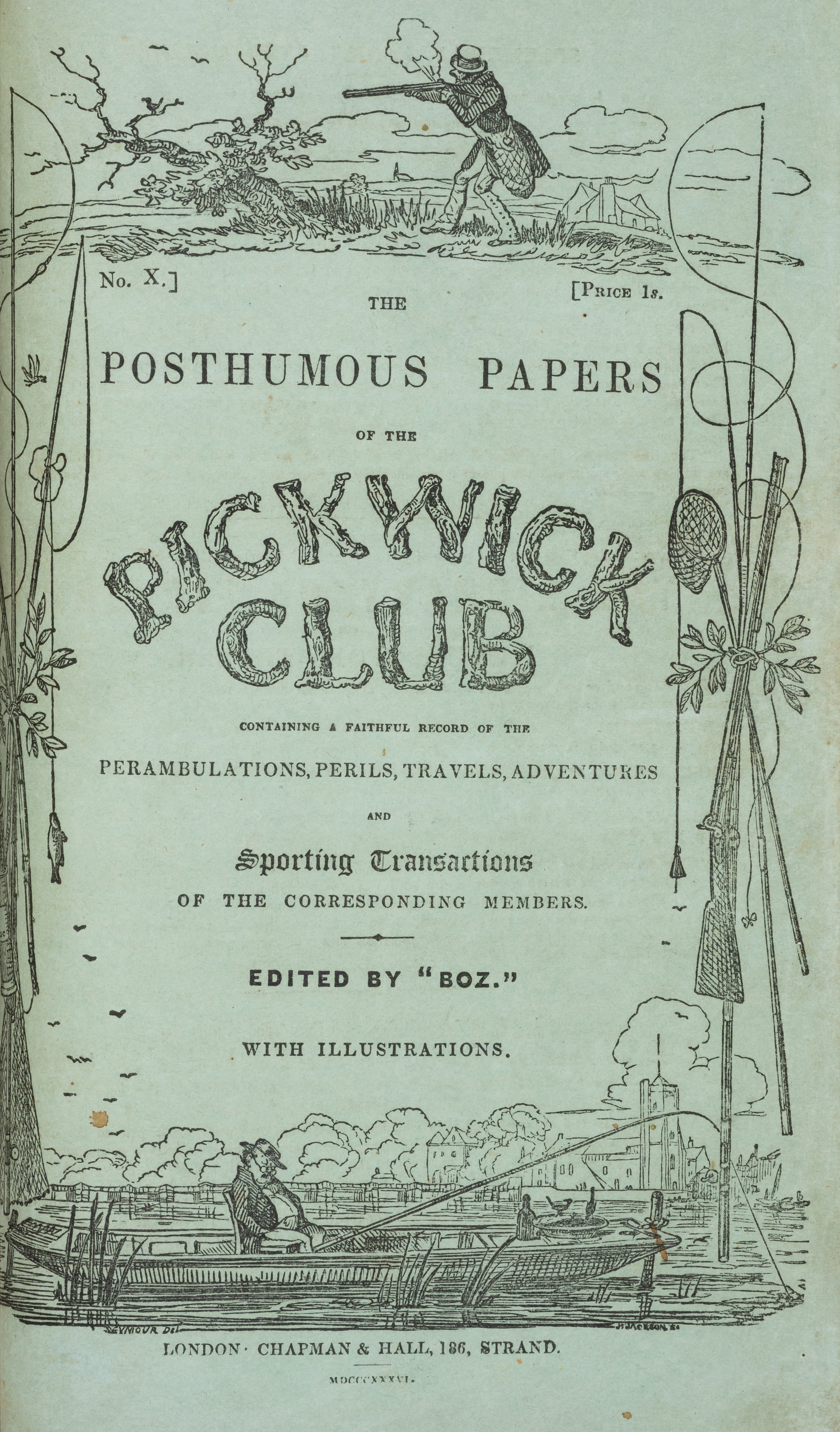 Dickens (Charles) The Posthumous Papers of the Pickwick Club, 1 vol. bound in 2, first edition in... - Image 6 of 6