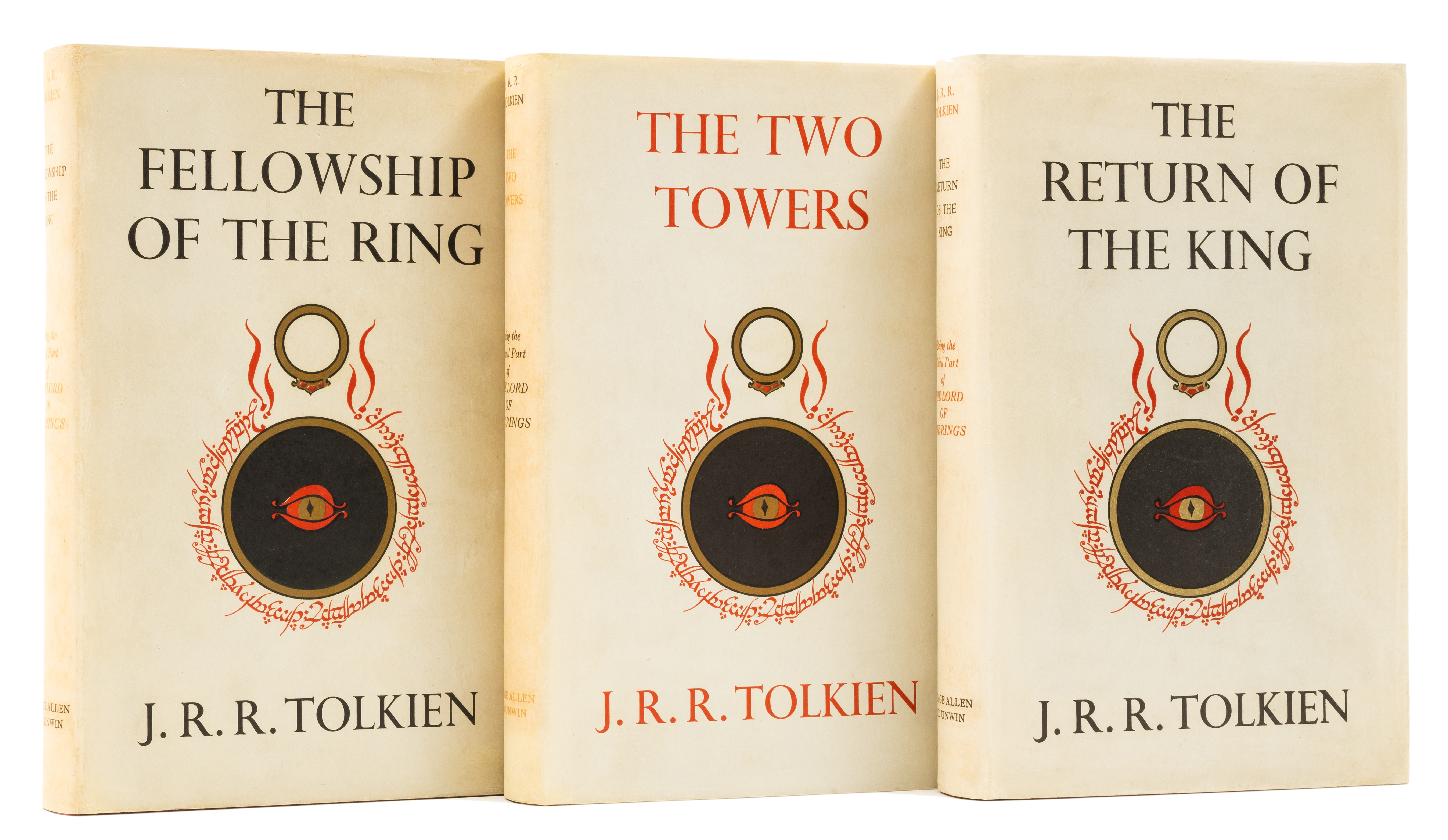 Tolkien (J.R.R.) The Lord of the Rings, 3 vol., first edition, 1954-5.