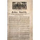 Execution broadside.- arsenic poisoning.- Account of (An) the Trial and Execution of John Smith ....