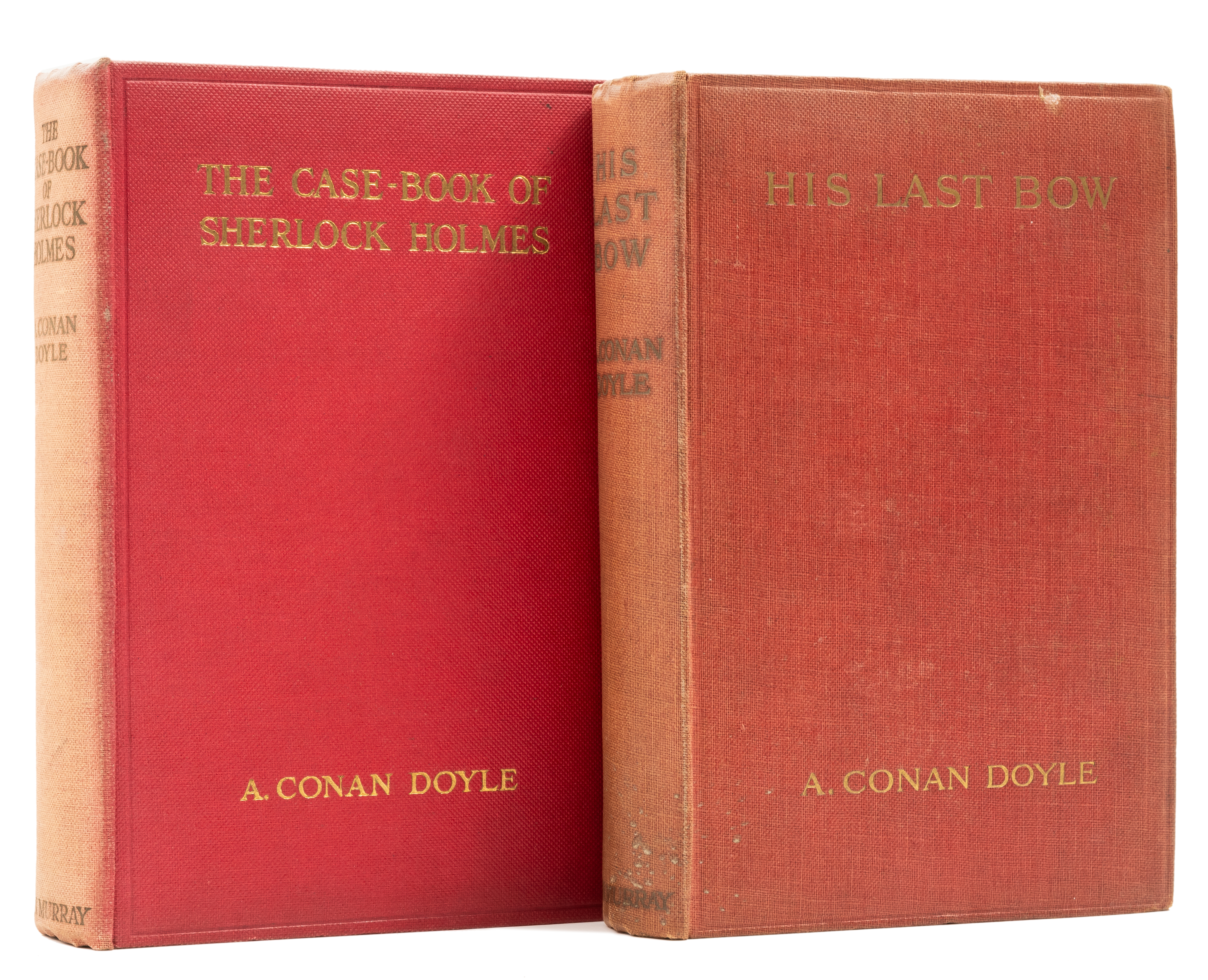 Doyle (Sir Arthur Conan) His Last Bow, first edition, 1917; and a first edition of The Case-Book ...