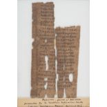 Egyptian Papyrus.- Oxyrhynchus (modern El-Bahnesa).- Letter of Commendation to Hermione, in Greek...