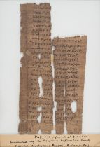 Egyptian Papyrus.- Oxyrhynchus (modern El-Bahnesa).- Letter of Commendation to Hermione, in Greek...