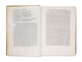 Aquinas (Thomas, Saint).- Petrus de Bergamo. Tabula operum Thomae Aquinatis, rare at auction, Bol...