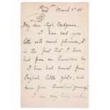 Potter (Beatrix) Autograph Letter signed with drawing of Hunca Munca, 5th March, 1905