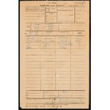 World War One.- Telegram sent by Headquarters 74th (Yeo.) Divn. to Headquarters 231st Inf. Brigad...