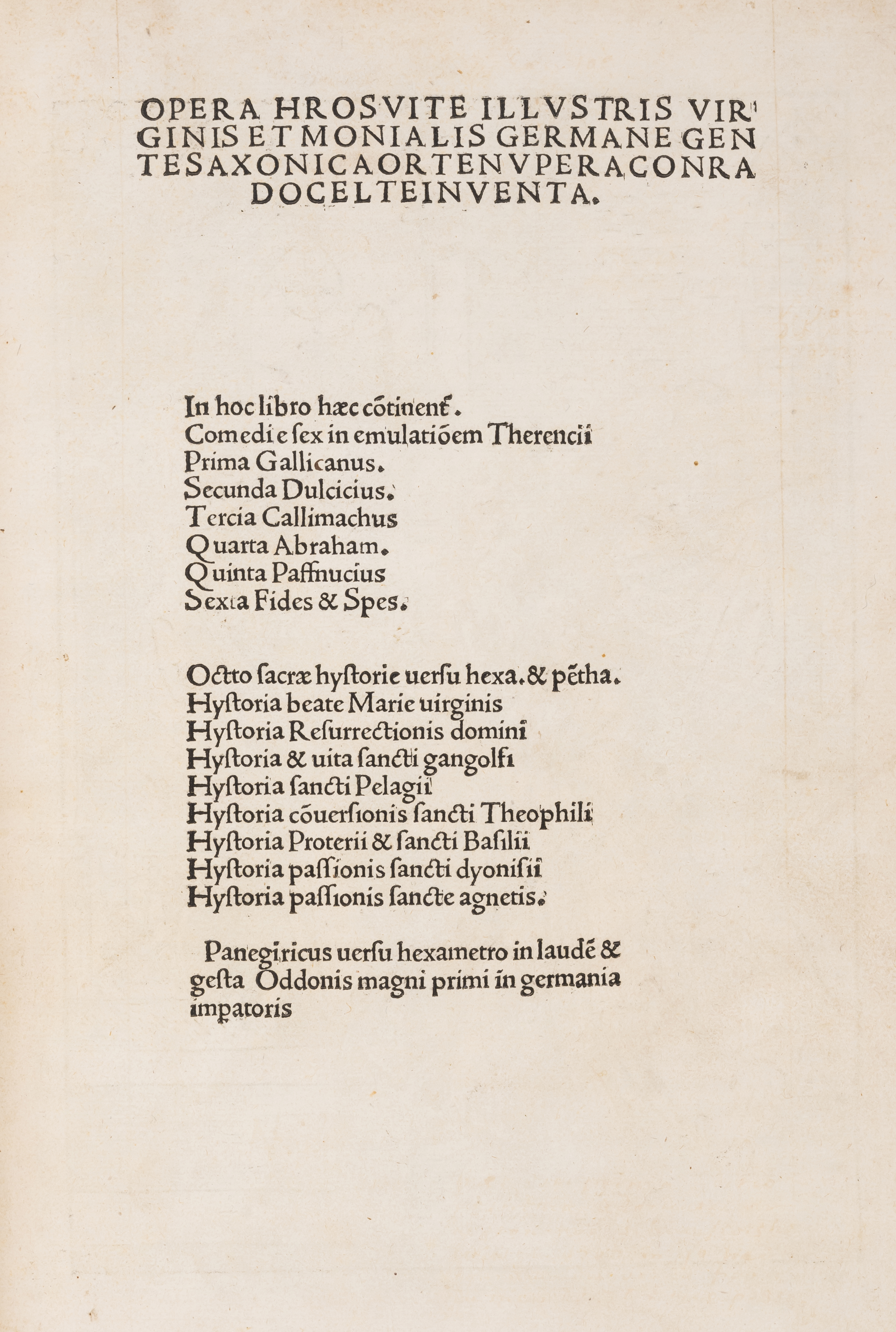 Durer (Albrecht).- Roswitha von Gardersheim Opera Hrosvite illustris virginis et monialis Germane... - Image 4 of 5