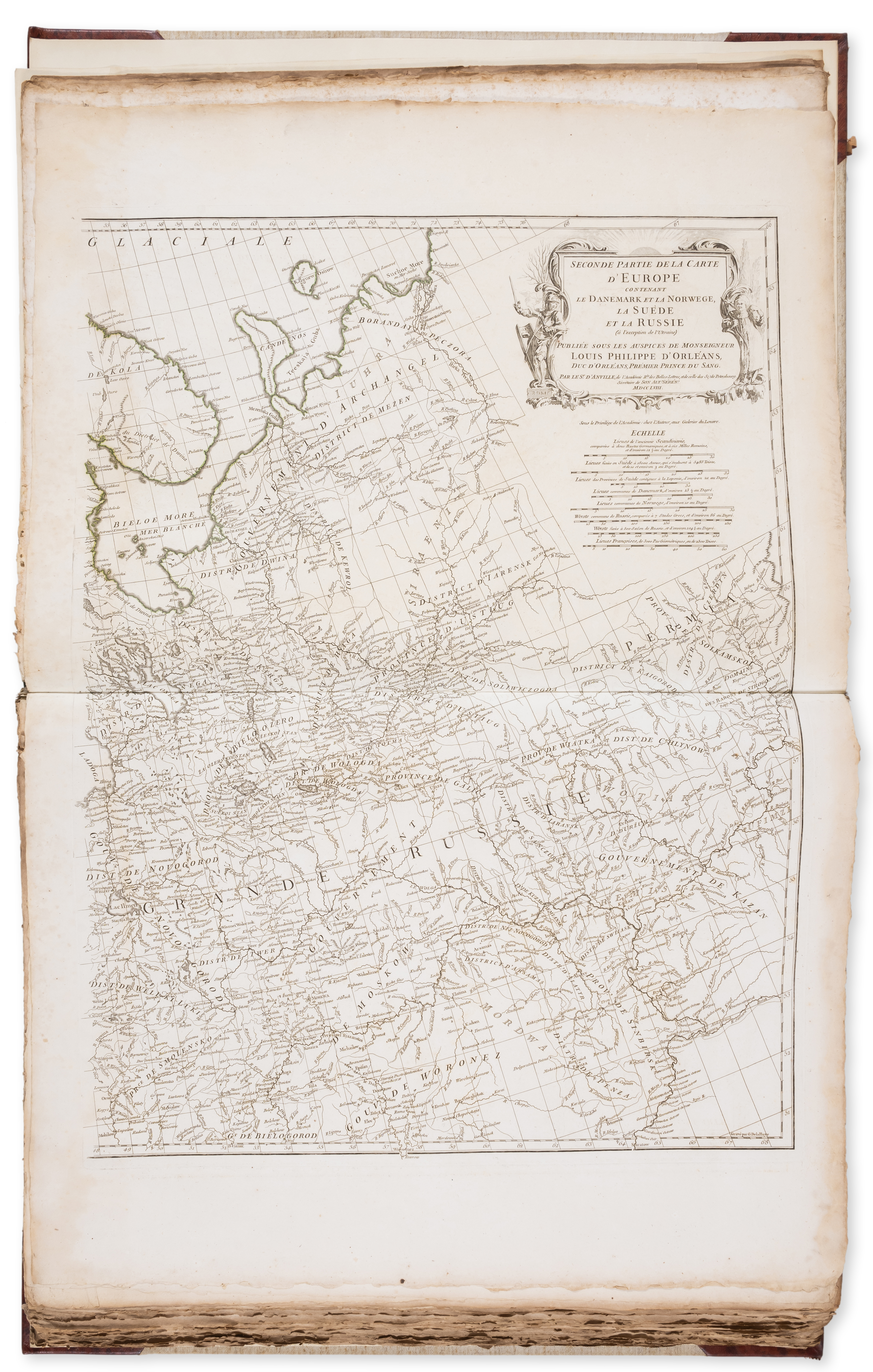 d'Anville (Jean Baptiste Bourguignon) [Untitled Composite Atlas with 102 map sheets], [probably c... - Image 2 of 3