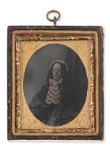 Portrait of a Cross-Dressing Man, daguerreotype, [c.1850].